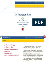 ESC Kılavuzları Özeti 2012 PDF