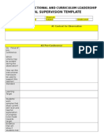 Clinical Supervision Template 8-15-13