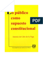 El Concepto de Lo Publico Como Supuesto Constitucional PDF