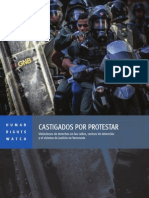 Castigados Por Protestar, HRW, 2014 PDF