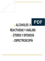 Alcoholes II, Éteres y Epóxidos Espectroscopía IR y RMN PDF