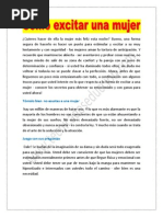 Como Exitar A Una Mujer PDF