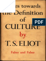 Note Towards The Definition of Culture - T.S. Eliot