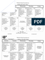 MLC - October 2014Lunch Menu