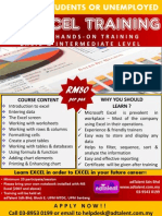 Ms Excel Training: 2 Days Hands-On Training Basic & Intermediate Level
