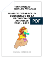 PLAN_11854_PLAN DE DESARROLLO CONCERTADO DE LA PROVINCIA DE AYMARAES_2010.doc