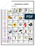 Household Chores: Match The Verbs With The Pictures
