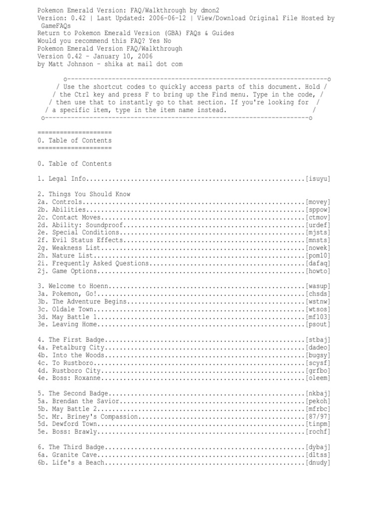 pokemon emerald strategy guide