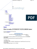 How to Make Internet Explore faster