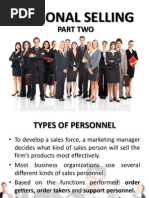 Personal Selling Part 2