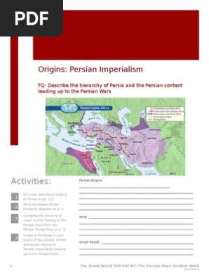 persian wars workbooklet