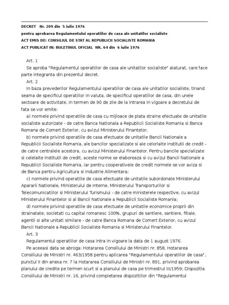 Decret 209 1976