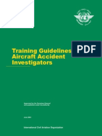 ICAO - Cir298 - Training Guidelines For Aircraft Accident Investigators