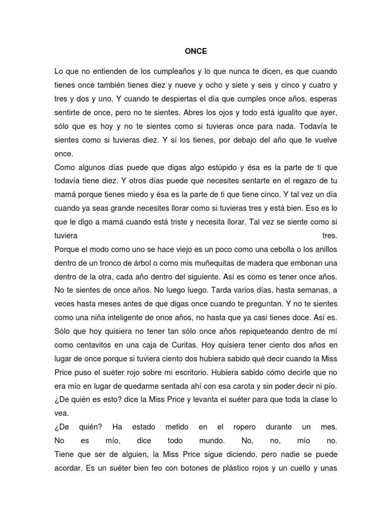 Once Sandra Cisneros PDF PDF
