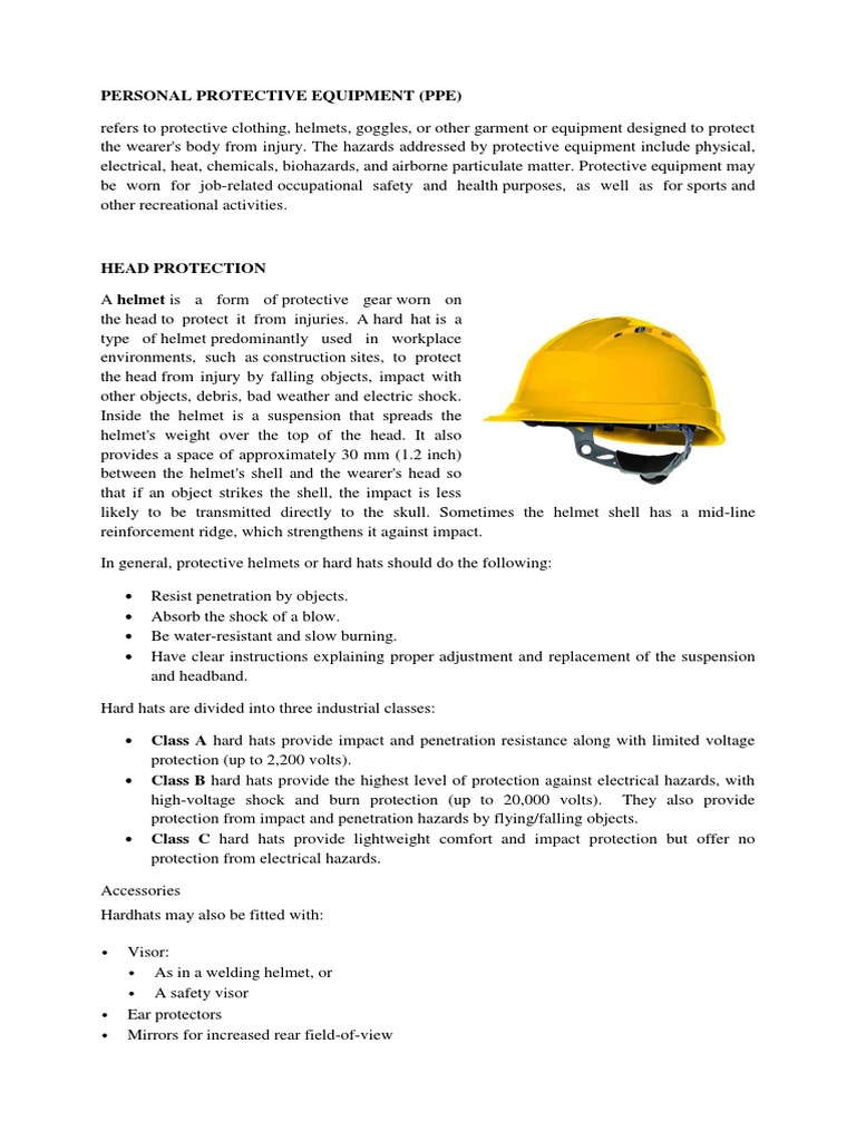 class b hard hat