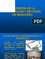 OBTENCION DE LA INFORMACION Y METODOS DE MUESTREO.ppt