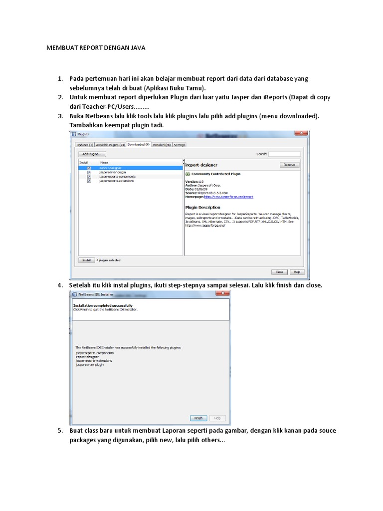 Membuat Report Dengan Java | PDF