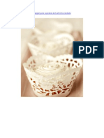 Faça Você Imprmima Wrapper para Cupcakes de Toalhinha Rendada PDF