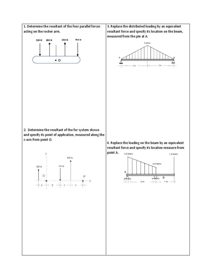 Resultant Forces in Static Equilibrium | PDF | Friction | Force