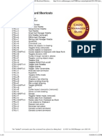 AutoCAD Keyboard Shortcuts-2012