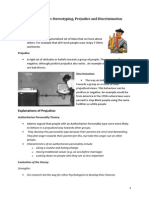 Revision Guide On Stereotyping Prejudice and Discrimination