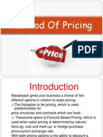 Method of Pricing