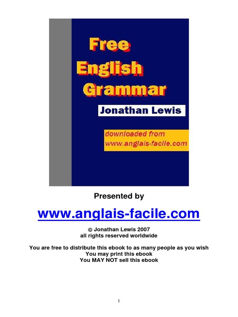 English Grammar | PDF | Verb | English Language