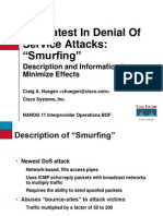 Smurf Attack Description, Prevention and Suppression Methods