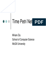 Time Petri Nets: Miriam Zia School of Computer Science Mcgill University