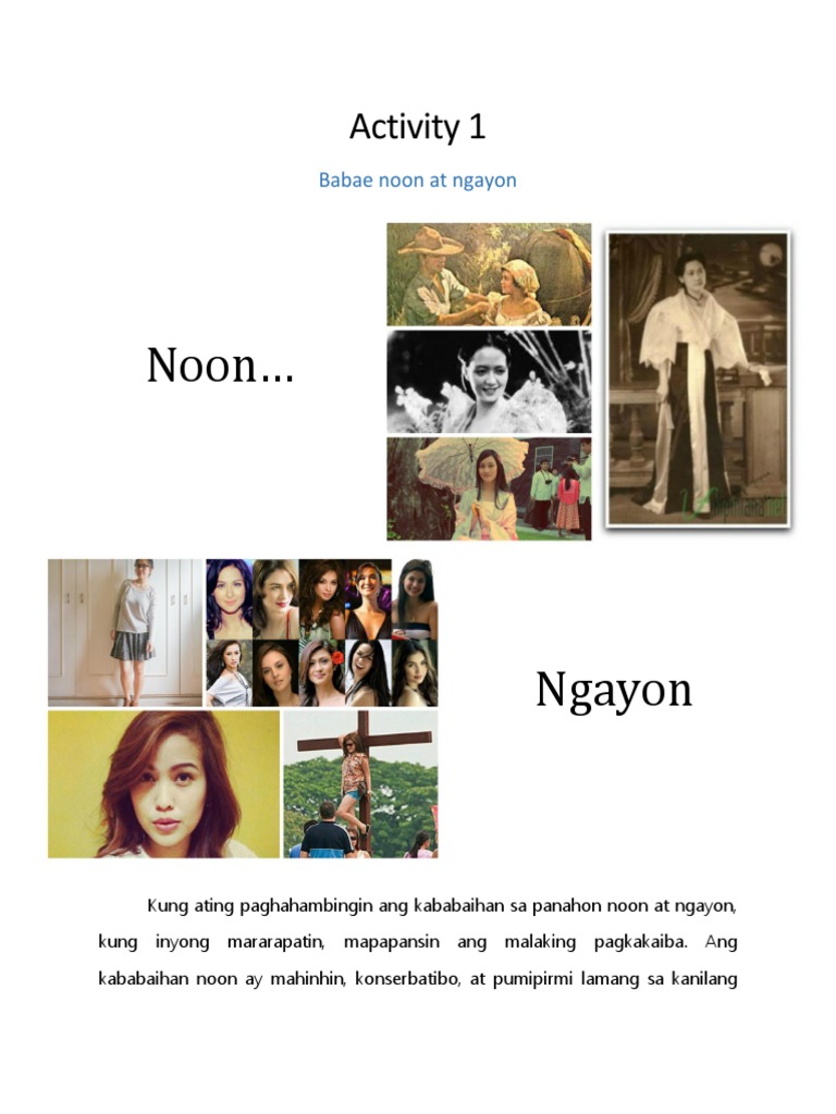 Activity 1 Filipino | PDF