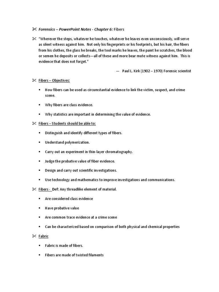Fiber Evidence in Forensic Science | PDF | Yarn | Textiles