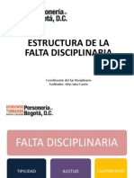 Presentación Estructura de La Falta Disciplinaria