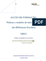 3º Passo: Análise À Realidade Da Escola e Proposta de Plano de Acção