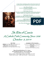 St. Rita Parish Bulletin 10/5/2014