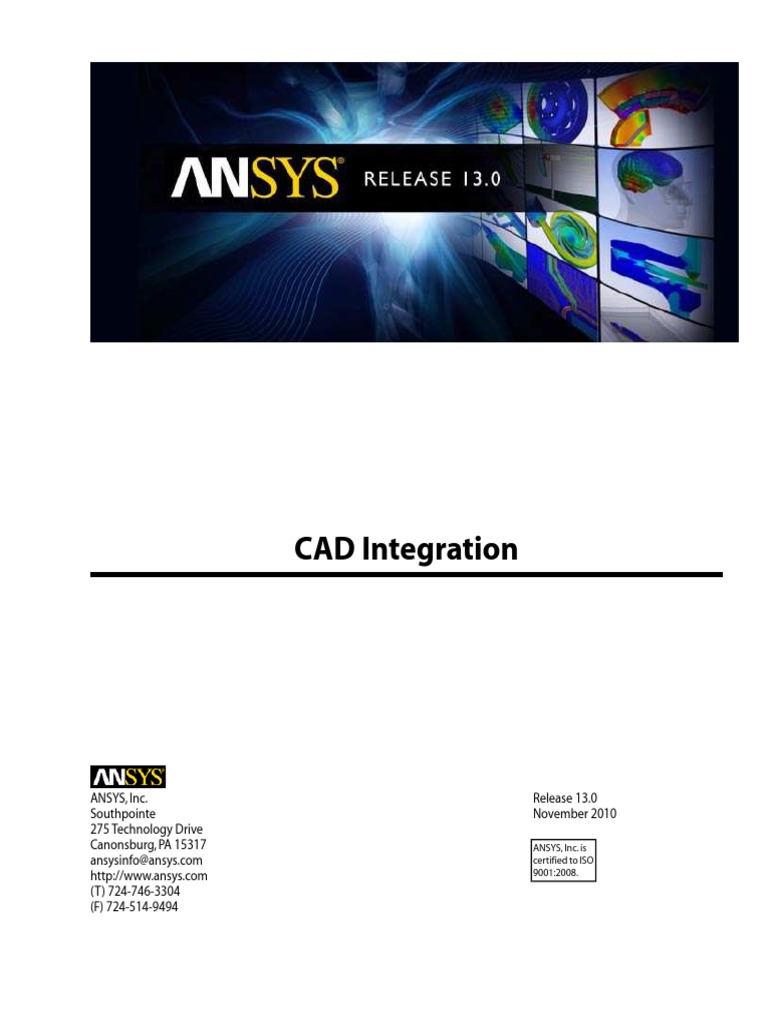 Ansys CAD Integration PDF | PDF | Computer Aided Design | Trademark