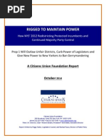 CU Report Rigged to Maintain Power