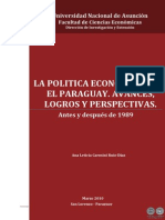 La Politica Economica en El Paraguay - Ana Leticia Carosini - Portalguarani