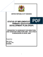 Primary Education Development Plan - Orientation-1