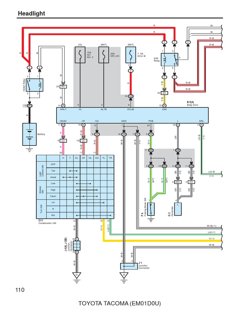 Toyota Headlight Wiring Guide PDF Science & Mathematics