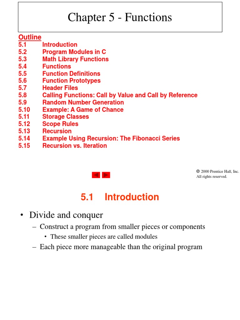 C Functions and Programming Concepts | PDF