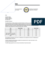 Excise Tax Customer Letter Example