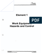 Element 1 - Work Equipment Hazards and Control