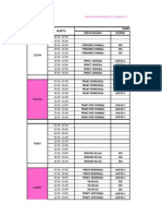 Senin: Mata Kuliah Ruang Semester 3 Waktu