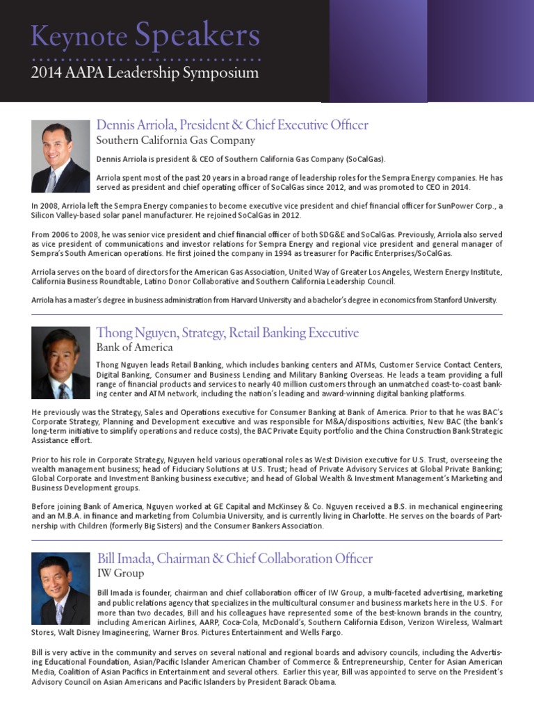 Leadership Profiles: Banking & Energy Executives | PDF | Bank Of ...