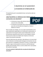 El Uso Del Aluminio en El Automóvil PDF