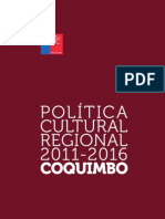 COQUIMBO Politica Cultural Regional 2011 2016 PDF