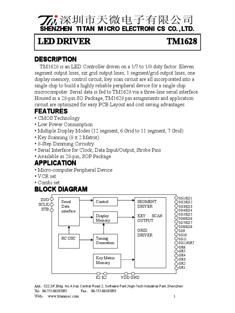 TM1628english PDF | PDF