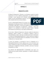 Manual de Organizacion y Funciones de Victoria PDF