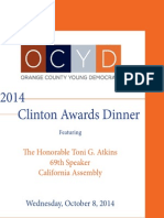 OCYD Clinton Awards Program