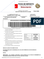 FICHA DE DEPOSITO, Reinscripción PDF